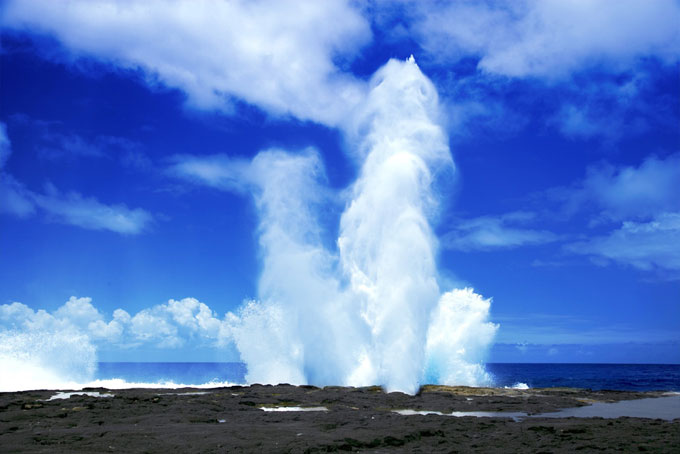 The blow holes are located on the largest island of Samoa known as Savai'i. All you have to do is follow the safety rules and you will take in a breathtaking view.